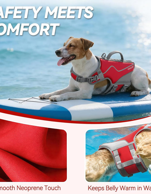 Load image into Gallery viewer, New Neoprene Sports Style Dog Life Jackets, Snug &amp; Safer Dog Life Vest with Superior Buoyancy &amp; Rescue Handle
