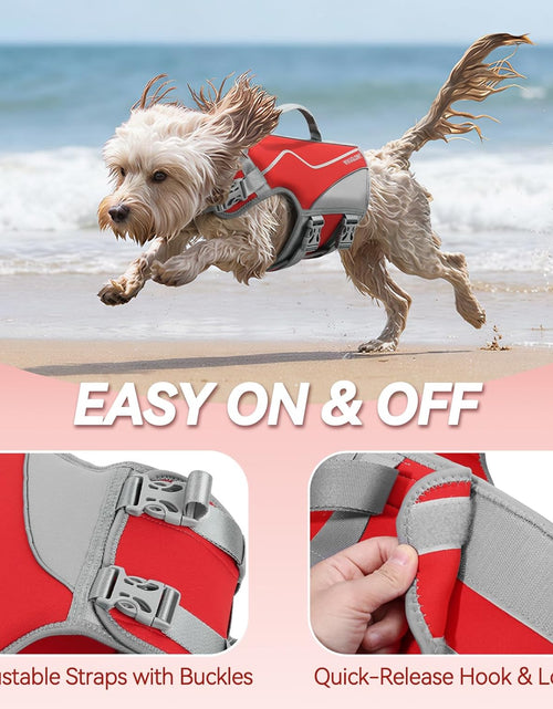 Load image into Gallery viewer, New Neoprene Sports Style Dog Life Jackets, Snug &amp; Safer Dog Life Vest with Superior Buoyancy &amp; Rescue Handle
