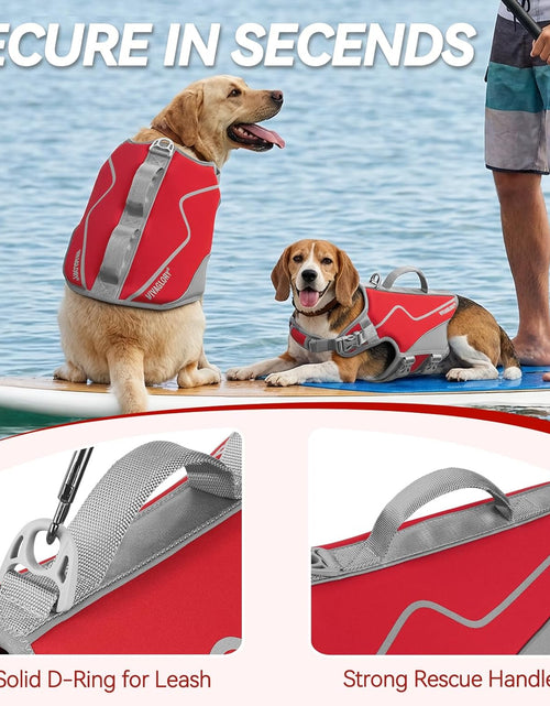 Load image into Gallery viewer, New Neoprene Sports Style Dog Life Jackets, Snug &amp; Safer Dog Life Vest with Superior Buoyancy &amp; Rescue Handle

