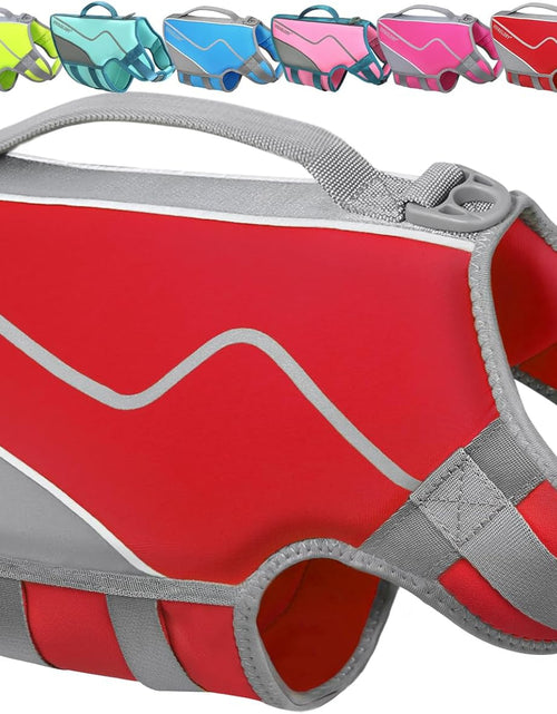 Load image into Gallery viewer, New Neoprene Sports Style Dog Life Jackets, Snug &amp; Safer Dog Life Vest with Superior Buoyancy &amp; Rescue Handle
